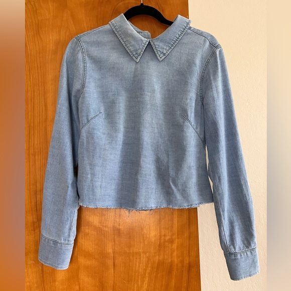 RARE Chambray backwards top Rachel Comey - Picture 1 of 5